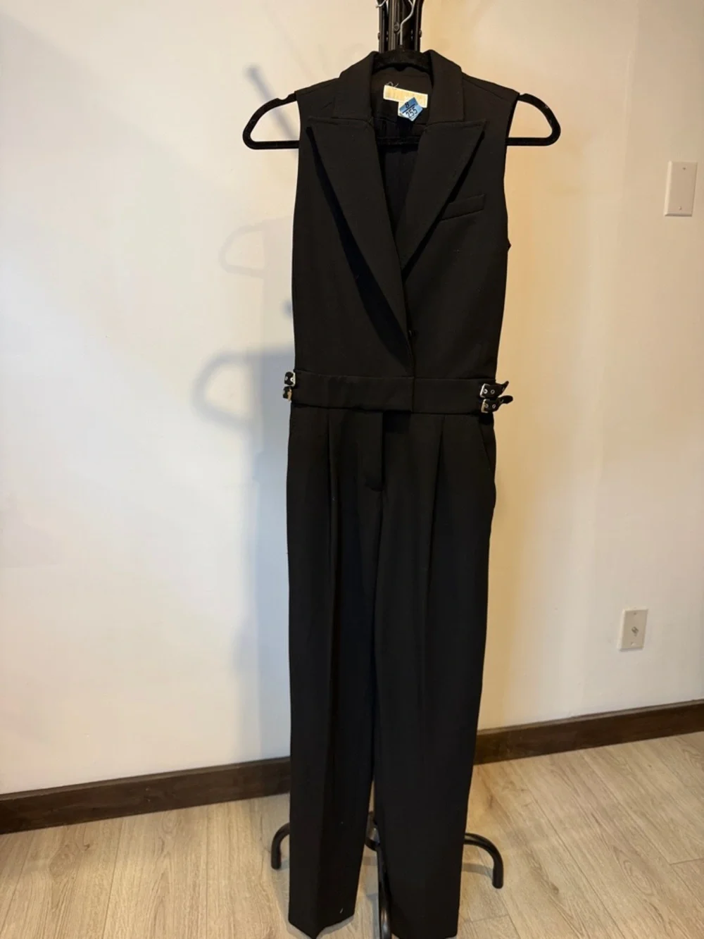 MICHAEL Michael Kors Black Sleeveless Tailored Jumpsuit - Picture 2 of 5